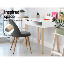 Load image into Gallery viewer, Artiss Office Computer Desk Study Table Storage Drawers Student Laptop White
