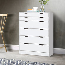 Load image into Gallery viewer, Artiss 6 Chest of Drawers Tallboy Cabinet Storage Dresser Table Bedroom Storage
