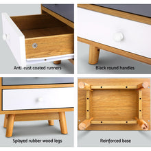 Load image into Gallery viewer, Scandinavian inspired Wooden Bedside Table - 1 PC
