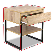 Load image into Gallery viewer, Chest Style Metal Bedside Table - 1 PC
