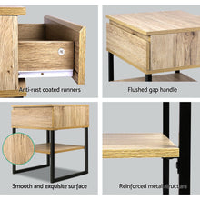 Load image into Gallery viewer, Chest Style Metal Bedside Table - 1 PC
