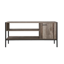 Load image into Gallery viewer, 124cm Wood Industrial Rustic TV Cabinet Entertainment Unit
