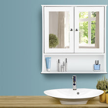 Load image into Gallery viewer, Artiss Bathroom Tallboy Storage Cabinet with Mirror - White
