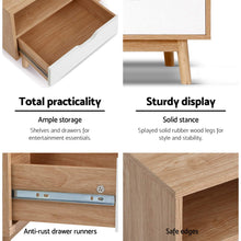 Load image into Gallery viewer, Scandinavian Design Wooden 140cm TV Cabinet Entertainment Unit
