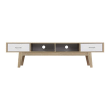 Load image into Gallery viewer, 180cm Scandinavian Oak TV Cabinet Entertainment Unit
