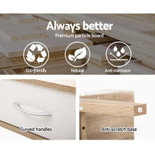 Load image into Gallery viewer, 180cm Scandinavian Oak TV Cabinet Entertainment Unit
