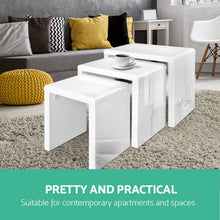 Load image into Gallery viewer, Artiss Set of 3 Nesting Tables
