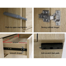 Load image into Gallery viewer, Artiss Buffet Sideboard Cabinet Storage 4 Doors Cupboard Hall Wood Hallway Table

