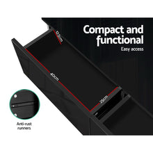 Load image into Gallery viewer, Modern 4 Storage Drawers High Gloss Coffee Table
