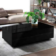 Load image into Gallery viewer, Modern 4 Storage Drawers High Gloss Coffee Table
