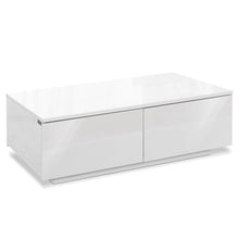 Load image into Gallery viewer, 4 Storage Drawers High Gloss Modern Coffee Table
