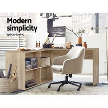 Load image into Gallery viewer, Artiss Office Computer Desk Corner Study Table Workstation Bookcase Storage

