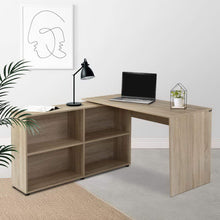 Load image into Gallery viewer, Artiss Office Computer Desk Corner Study Table Workstation Bookcase Storage
