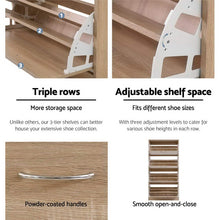 Load image into Gallery viewer, 60 Pairs Black Shoe Cabinet - Wood
