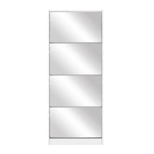 Load image into Gallery viewer, Artiss Shoe Cabinet Mirror Shoes Storage Rack Organiser 60 Pairs Cupboard Shelf

