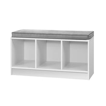 Load image into Gallery viewer, Artiss Shoe Cabinet Bench Shoes Organiser Storage Rack Shelf White Box Seat
