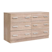 Load image into Gallery viewer, Artiss 6 Chest of Drawers Cabinet Dresser Table Tallboy Lowboy Storage Wood
