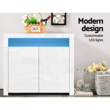 Load image into Gallery viewer, Buffet Sideboard Cabinet - 2 Doors White
