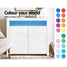 Load image into Gallery viewer, Buffet Sideboard Cabinet - 2 Doors White
