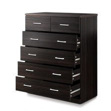 Load image into Gallery viewer, Artiss Tallboy 6 Drawers Storage Cabinet - Walnut
