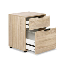 Load image into Gallery viewer, 2 Drawer Office Filing Cabinet - Wood

