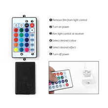 Load image into Gallery viewer, Artiss Bedside Tables Side Table Drawers RGB LED High Gloss Nightstand Black
