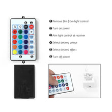 Load image into Gallery viewer, Artiss Bedside Tables Side Table 3 Drawers RGB LED High Gloss Nightstand Black
