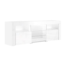 Load image into Gallery viewer, 160cm RGB LED Gloss White TV Cabinet Entertainment Unit
