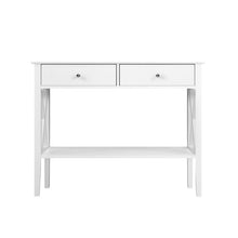 Load image into Gallery viewer, Artiss Console Table Hall Side Entry 2 Drawers Display White Desk Furniture
