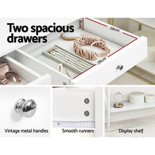 Load image into Gallery viewer, Artiss Console Table Hall Side Entry 2 Drawers Display White Desk Furniture
