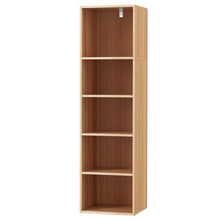 Load image into Gallery viewer, Artiss Bookshelf 5 Tiers MILO Pine
