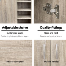 Load image into Gallery viewer, 2 Doors Shoe Cabinet Storage Cupboard - Wood
