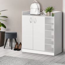 Load image into Gallery viewer, Artiss 2 Doors Shoe Cabinet Storage Cupboard - White
