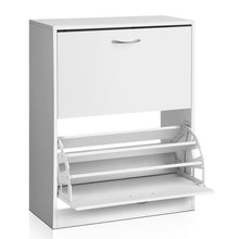 Load image into Gallery viewer, Artiss 2 Door Shoe Cabinet - White
