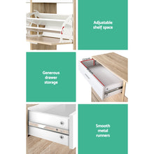 Load image into Gallery viewer, Artiss 2 Tier Shoe Cabinet - Wood
