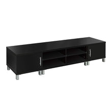 Load image into Gallery viewer, 190cm Entertainment Unit with Cabinets - Black
