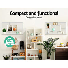 Load image into Gallery viewer, Artiss Floating Wall Shelf DIY Mount Storage Bookshelf Display Rack White
