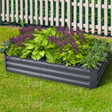 Load image into Gallery viewer, Green Fingers 150 x 90cm Galvanised Steel Garden Bed - Aliminium Grey
