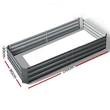 Load image into Gallery viewer, 210 x 90cm Galvanised Steel Garden Bed
