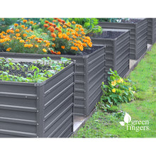 Load image into Gallery viewer, Greenfingers Garden Bed 2PCS 100X100X77CM Galvanised Steel Raised Planter

