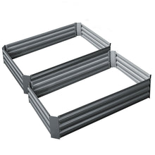 Load image into Gallery viewer, Greenfingers Garden Bed 2PCS 120X90X30CM Galvanised Steel Raised Planter
