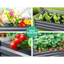 Load image into Gallery viewer, Greenfingers Garden Bed 2PCS 120X90X30CM Galvanised Steel Raised Planter
