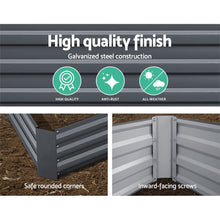 Load image into Gallery viewer, Greenfingers Garden Bed 2PCS 120X90X30CM Galvanised Steel Raised Planter
