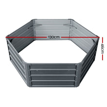 Load image into Gallery viewer, Greenfingers Garden Bed 2PCS 130X130X46CM Galvanised Steel Raised Planter
