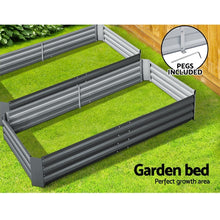 Load image into Gallery viewer, 2PCS 210X90X30cm Galvanised Garden Bed

