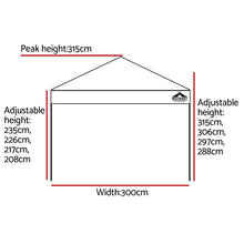 Load image into Gallery viewer, Instahut Gazebo Pop Up Marquee 3x3m Outdoor Tent Folding Wedding Gazebos White
