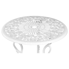 Load image into Gallery viewer, Gardeon Outdoor Furniture Chairs Table 3pc Aluminium Bistro White
