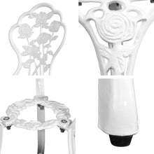 Load image into Gallery viewer, Gardeon Outdoor Furniture Chairs Table 3pc Aluminium Bistro White
