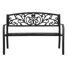 Load image into Gallery viewer, Classy Cast Iron Garden Bench - Black
