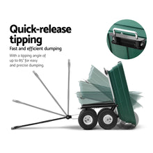 Load image into Gallery viewer, Gardeon 75L Garden Dump Cart - Green
